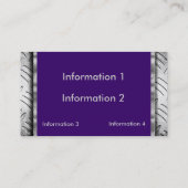 Gemakkelijk Visitekaartjes voor metaal in kleur wi (Achterkant)