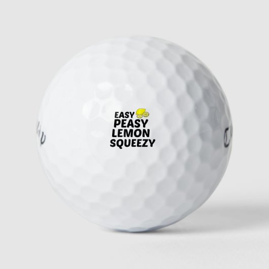 GEMAKKELIJK VREEMDE LEMON SQUEEZY GOLFBALLEN (Voorkant)