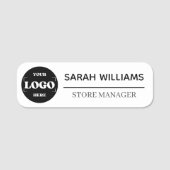 Gemakkelijke Aangepaste Logo Medewerker Magnetisch Naamplaatje (Voorkant)