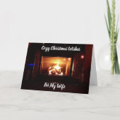 GEMAKKELIJKE KERSTWENSEN VOOR MIJN **VROUW** FEESTDAGEN KAART (Voorkant)