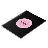 Gemakkelijke logo-vervanging & bewerkbare tekst |  notitieboek (Linkerzijde)