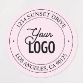 Gemakkelijke Logo Vervanging  Waterdichte Tekst Labels (Design 2)