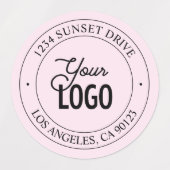 Gemakkelijke Logo Vervanging  Waterdichte Tekst Labels (Design 1)