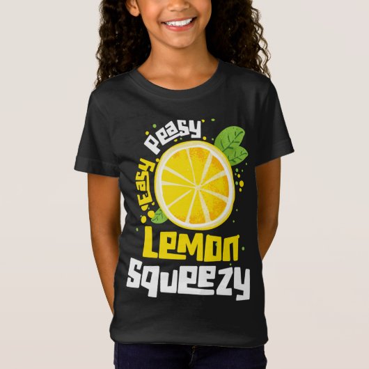 Gemakkelijke Peasy Lemon Squeezy Citrus Fruit Citr T-shirt (Voorkant)
