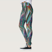 Gemakkelijke psychedelische houtachtige textuur, d leggings (Links)