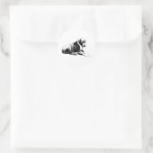 Gemakkelijke stemming, vectorstempel ronde sticker (Tas)