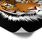 Gemakkelijke tijger wordt rustig door poster (Hoek)