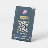 Gemakkelijker betaling van Navy Modern Reclamebord Met Voetstuk (Voorkant)