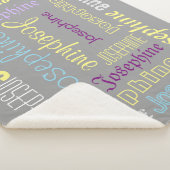 Gemakshalve Zachte & Warm Persoonlijke naamgreep Sherpa Deken (3/4)