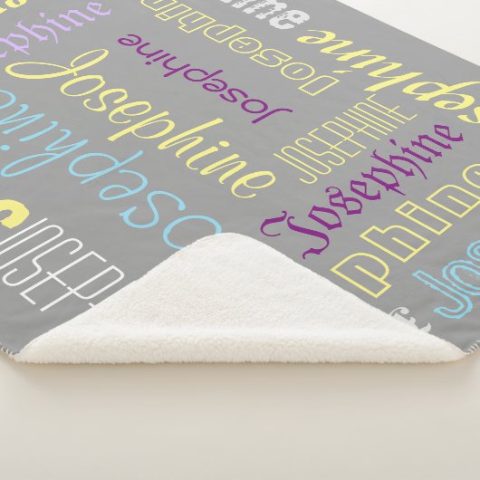 Gemakshalve Zachte & Warm Persoonlijke naamgreep Sherpa Deken (3/4)