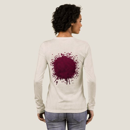 gemalen bloei Tri-Blend shirt (Achterkant)