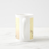 gemalen koffiebonen porselein kop (Achterkant)