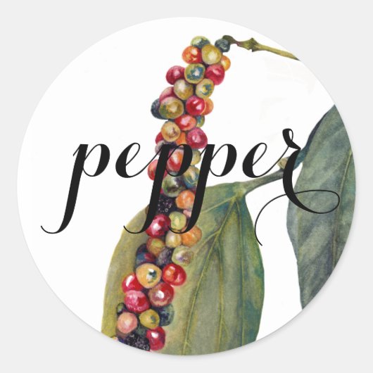 Gemalen Pepper maïs etiketten (Voorkant)