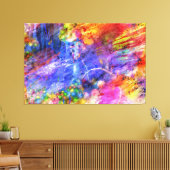 gemalte Farbenkunst mit magischer Ader  Canvas Afdruk (Insitu (Woonkamer))