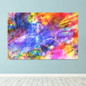 gemalte Farbenkunst mit magischer Ader  Canvas Afdruk (Insitu (Houten vloer))