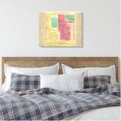 Geman Empire van 1273 tot 1815 Canvas Afdruk (Insitu (Slaapkamer))