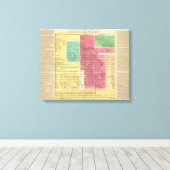 Geman Empire van 1273 tot 1815 Canvas Afdruk (Insitu (Houten vloer))