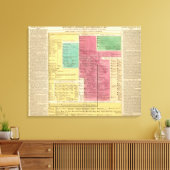 Geman Empire van 1273 tot 1815 Canvas Afdruk (Insitu (Woonkamer))