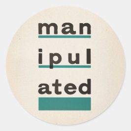 gemanipuleerd ronde sticker