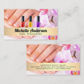 Gemanipuleerde handen | Nagellak flessen Visitekaartje (Voorkant / Achterkant)