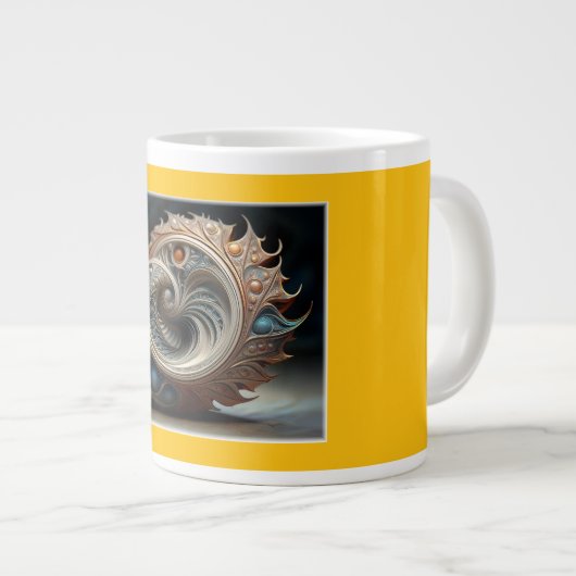 gemanipuleerde Mandelbrot-set Grote Koffiekop (Voorkant rechts)