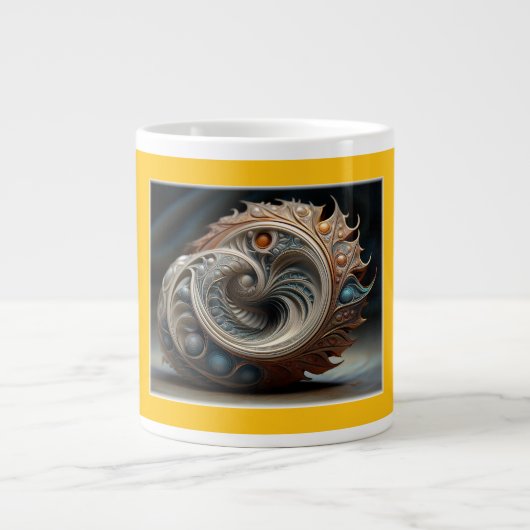 gemanipuleerde Mandelbrot-set Grote Koffiekop (Voorkant)