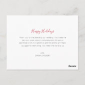 GEMARKEERD EN GELICHT | Briefkaart voor trouwaanko (Achterkant)