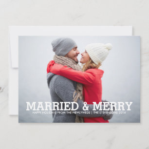 GEMARKEERD EN MERRY HOLIDAIRE FOTOKAART FEESTDAGENKAART