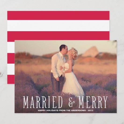 GEMARKEERD EN MERRY | HOLIDAIRE FOTOKAART FEESTDAGENKAART (Voorkant / Achterkant)