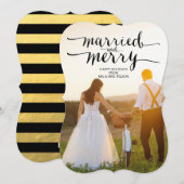 GEMARKEERD EN MERRY | HOLIDAIRE FOTOKAART FEESTDAGENKAART (Voorkant / Achterkant)