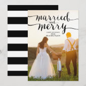 GEMARKEERD EN MERRY | HOLIDAIRE FOTOKAART FEESTDAGENKAART (Voorkant / Achterkant)