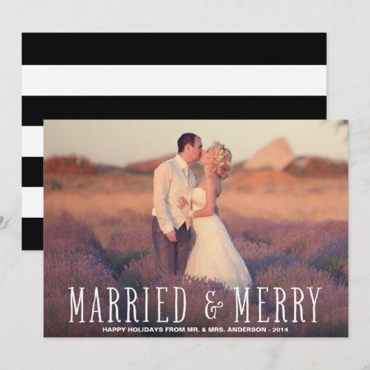 GEMARKEERD EN MERRY | HOLIDAIRE FOTOKAART FEESTDAGENKAART (Voorkant / Achterkant)