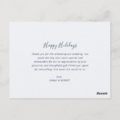 GEMARKEERD EN MERRY | Onaangekondigde elegante bru Briefkaart (Achterkant)