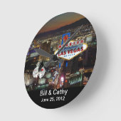 GEMARKEERD in Las Vegas Wall Clock Ronde Klok (Hoek)