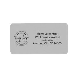 Gemarkeerd met Uw Bedrijfs Logo of Afbeelding, Gri Etiket