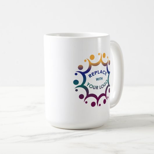 Gemarkeerd met Uw Bedrijfs Logo of Grafisch Koffiemok (Voorkant rechts)