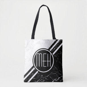 Gemarmerd 2Tone BW1 Monogram Tote Bag