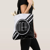 Gemarmerd 2Tone BW1 Monogram Tote Bag (Dichtbij)