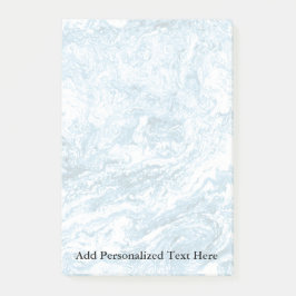 Gemarmerd abstract ontwerp | Blauw en wit Post-it® Notes