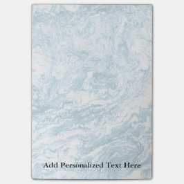 Gemarmerd abstract ontwerp | Blauw en wit Post-it® Notes