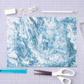 Gemarmerd abstract ontwerp | Blauw en wit Tissuepapier (Craft)