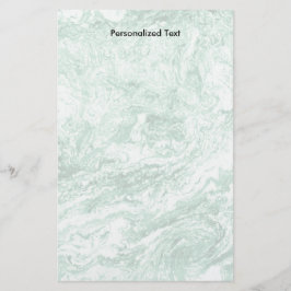 Gemarmerd abstract ontwerp | Groen wit Briefpapier