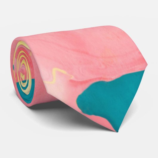 gemarmerd abstract stropdas (Opgerold)