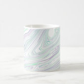 Gemarmerd Blauw Paarse Groen Wit Koffiemok (Center)