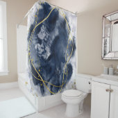 gemarmerd douchegordijn (In situ)