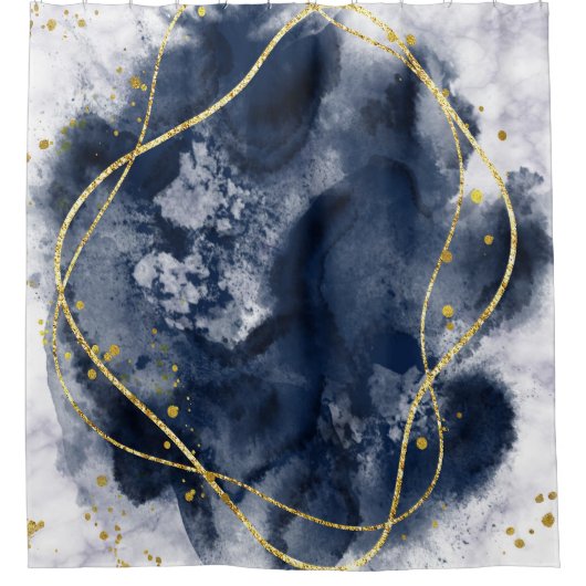 gemarmerd douchegordijn (Voorkant)