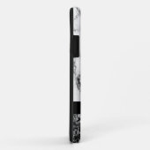 Gemarmerd en zwarte glitters Case-Mate iPhone case (Achterkant/rechts)