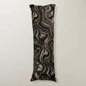 Gemarmerd Goud Lichaam Kussen (Voorkant Verticaal)