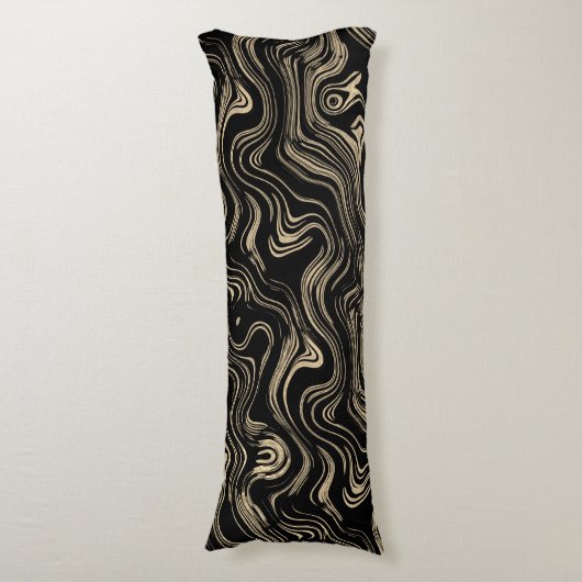 Gemarmerd Goud Lichaam Kussen (Voorkant Verticaal)