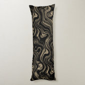 Gemarmerd Goud Lichaam Kussen (Achterkant (Verticaal))